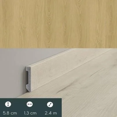 COREtec Plint Standaard elegance oak 76 PVC-folie