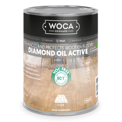 Woca diamond oil active wit 1l - Stuk