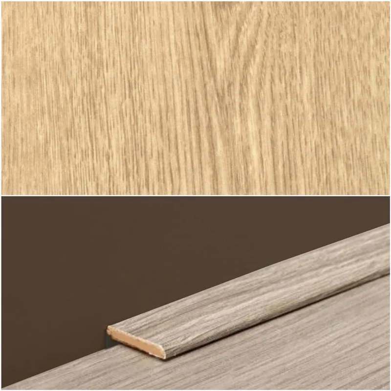 Plint Lat gezandstraald eik natuur MDF-folie 5x24x