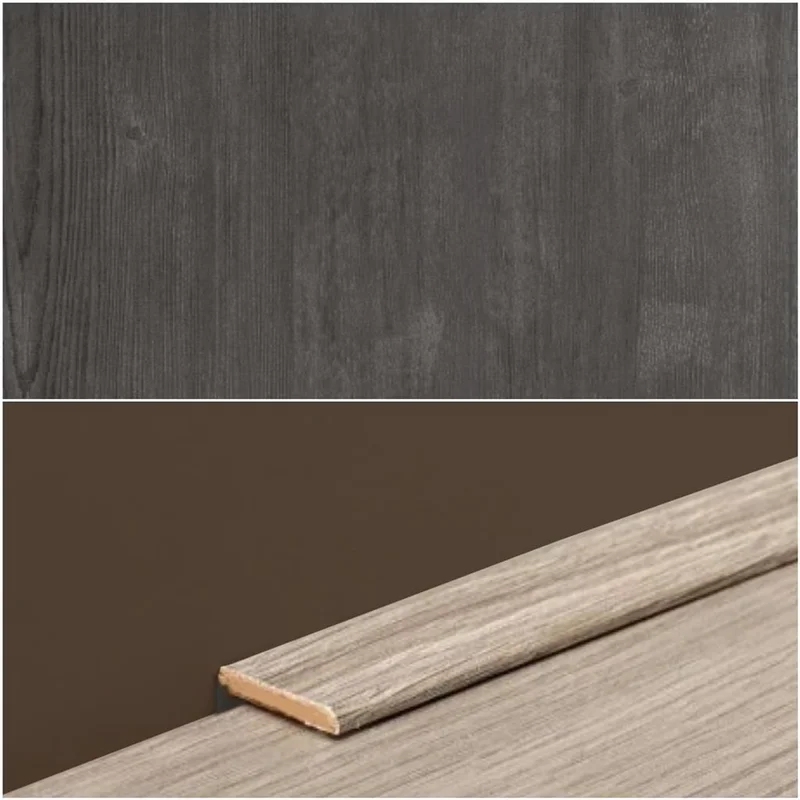 Plint Lat vulcaan eiken MDF-folie 5x24x2400mm - St