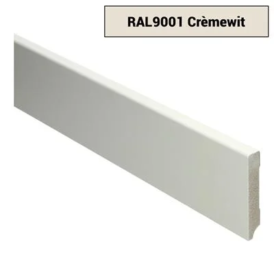 Plint Modern schilder RAL9001 crèmewit MDF-gelakt