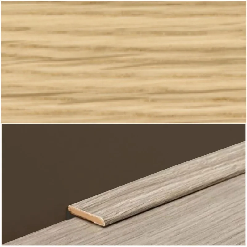 Plint Lat eik olie natuur fineer 5x24x2400mm - Stu