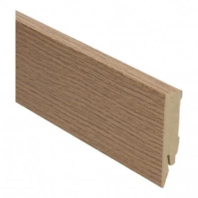 Plint Recht eiken donker MDF-folie 14x70x2400mm -
