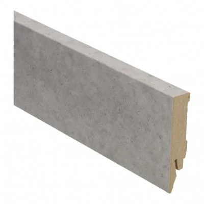 Plint Recht tegel grijs MDF-folie 14x70x2400mm - S