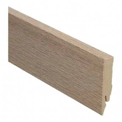 Plint Recht wit noten MDF-folie 14x70x2400mm - Stu