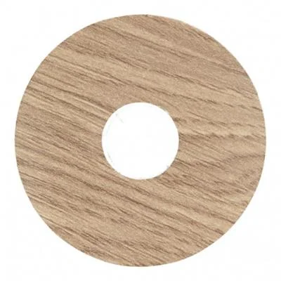 Rozet zelfklevend vint. eik natuurvernist 17mm 10s
