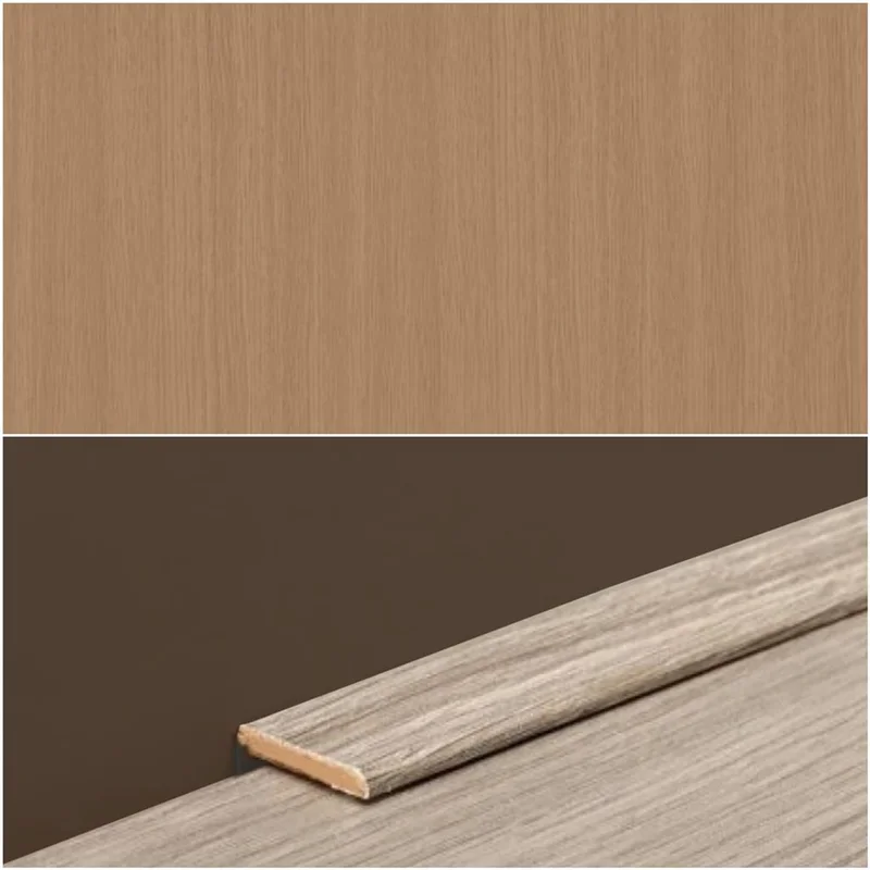 Plint Lat eik MDF-folie 5x24x2400mm - Stuk