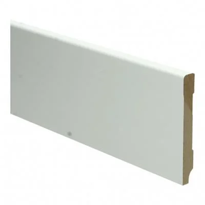Plint Modern schilder RAL9010 wit MDF-gelakt 12x90