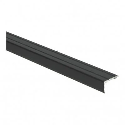 Profiel hoek zwart ALU 17x24,5mm kleef 1000mm - St