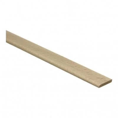 Plint Lat beuk vernist 6x28mm per m - M