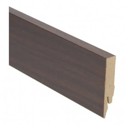 Plint Recht palissander zwartvernist MDF-folie 14x