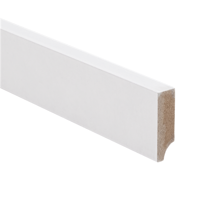 Plint Modern schilder MDF-gelakt 12x40x2400mm - St