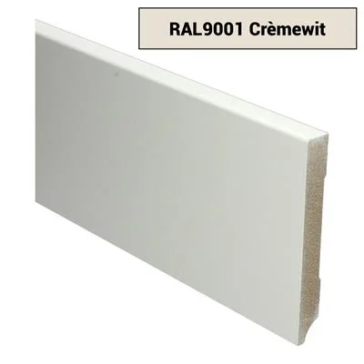 Plint Modern schilder RAL9001 crèmewit MDF-gelakt