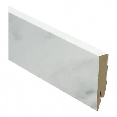 Plint Recht marmer MDF-folie 14x70x2400mm - Stuk