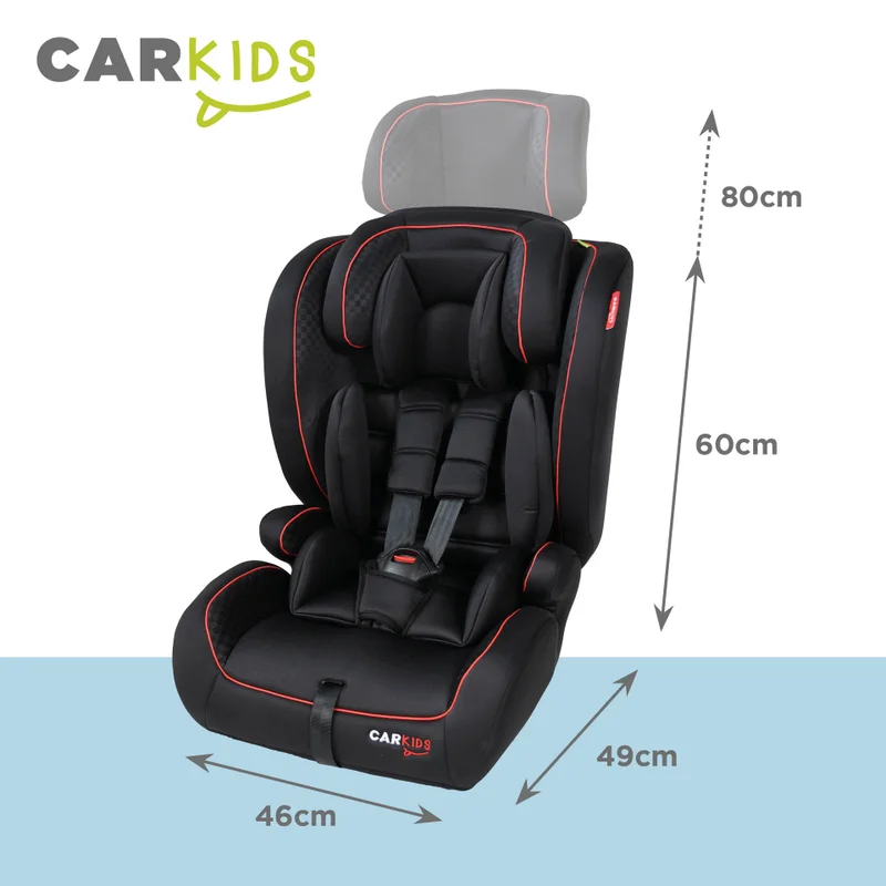 Carkids I-Size Child Seat Luca 76-150cm Black/Red