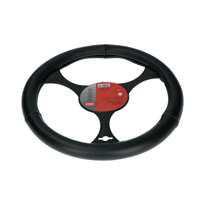 UIHOL stuurhoes van stevig leer, antislip, universeel, zwart en rood ( prullenmand voor de auto), 38 cm UIHOL stuurhoes van stevig leer, antislip, universeel, zwart en rood ( prullenmand voor de auto), 38 cm