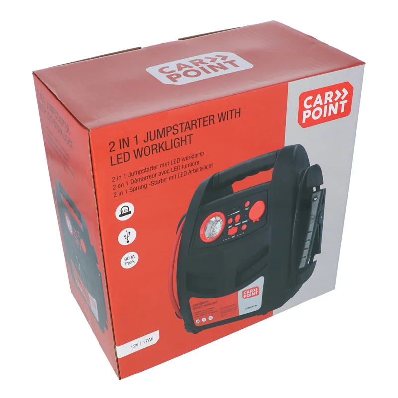 Carpoint Jumpstarter 12V/17AH 2in1 LED | Carpoint