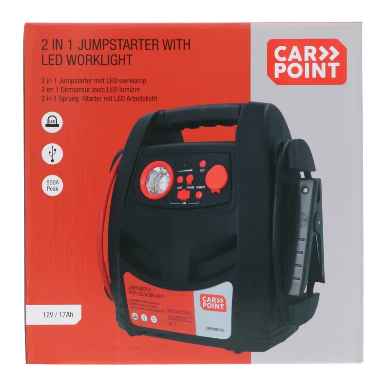 Carpoint Jumpstarter 12V/17AH 2in1 LED | Carpoint