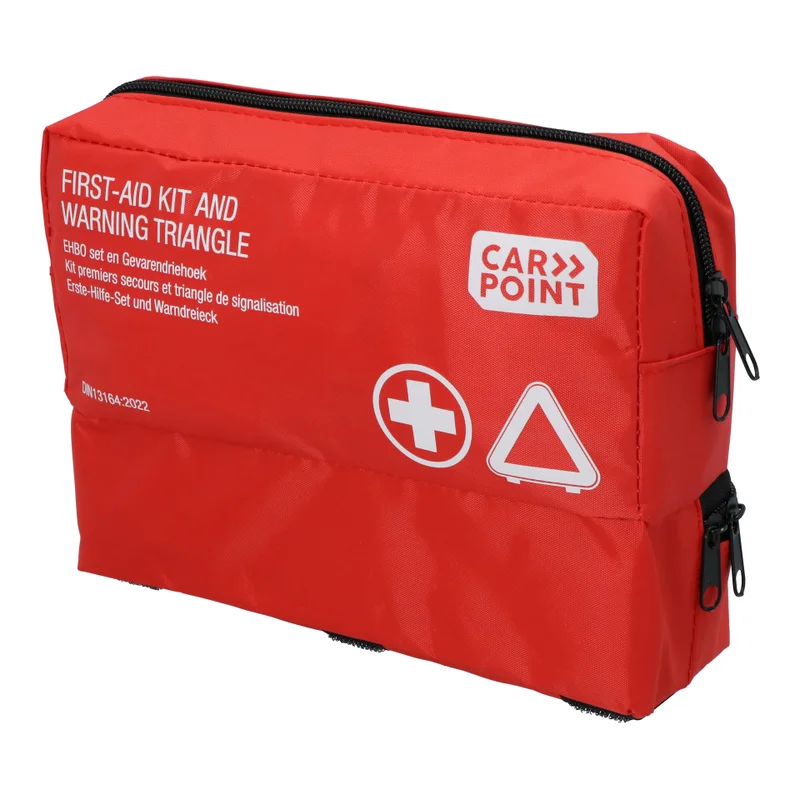 Carpoint First Aid Kit DIN13164:2022 + Warning Triangle | Dr