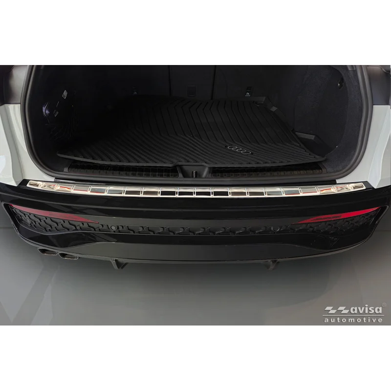 Protection De Seuil Arrière Inox Noir Sur Mesure Pour BMW X6 (E71) 2009