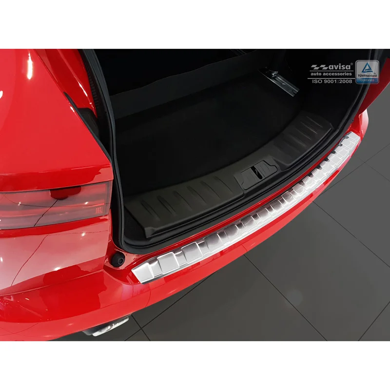 Avisa RVS Achterbumperprotector passend voor Jaguar E-Pace 2017-2020 & FL 2020- - Zilver