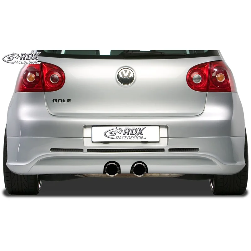 RDX Achterskirt passend voor Volkswagen Golf V Hatchback 3/5-deurs 2003-2008 (R32 uitlaat) excl. Variant/Plus (ABS)
