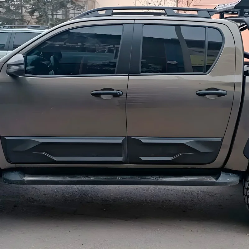 Oneway Set deurpanelen passend voor Toyota Hilux 8e Gen. 2015- - Matzwart