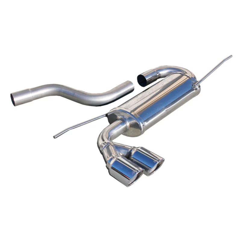 InoXcar 100% RVS Sportuitlaat passend voor Volkswagen Scirocco 2.0TDi (140pk) 2008- 2x80mm X-Race