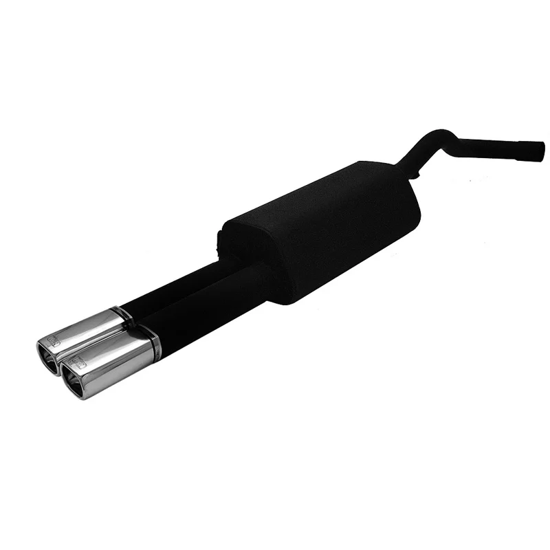 Ulter Sport Sportuitlaat passend voor Volkswagen Bora Sedan 1.4i 55kW/1.6i 74/75/77kW/1.8i 20V 92kW/1.8T 110kW/2.0i 85kW/1.9SDI 50kW/1.9TDI 66/74/81/85/96/110kW/2.3i V5 110/125kW 1999-2005 2x 80x65mm