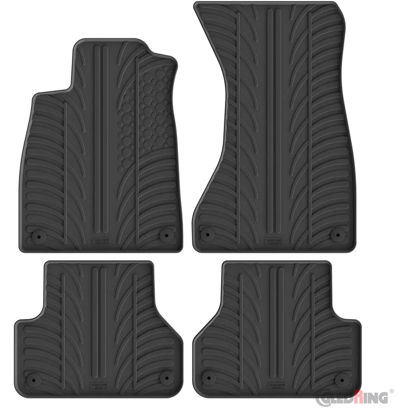 Gledring Rubbermatten passend voor Audi A4 2015-2021 & FL 2021- (T profiel 4-delig + montageclips)