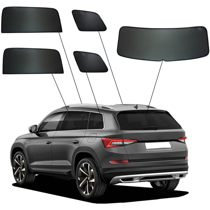 SunClip Zicht- & Zonwering passend voor Skoda Kodiaq I 2017-2024