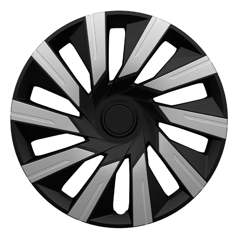 4-Delige J-Tec Wieldoppenset Tecna 14-inch zilver/zwart
