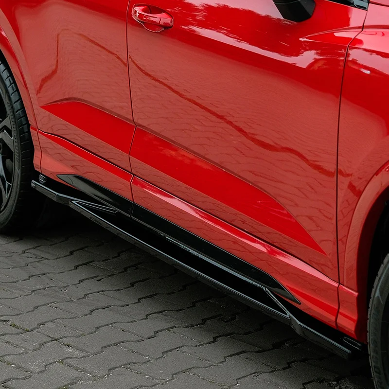 Oneway Set Sideskirts passend voor Audi Q3 (F3B) S-Line & Q3 Sportback (F3N) S-Line 2019-2025 excl. RSQ3 - Glanzend zwart