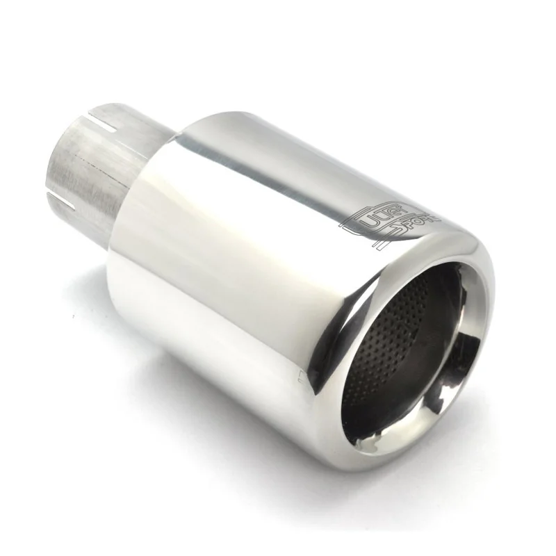 Ulter Sport Uitlaatsierstuk - Rond Ø100mm Big Rim - Lengte 180mm - Montage ->50mm - RVS