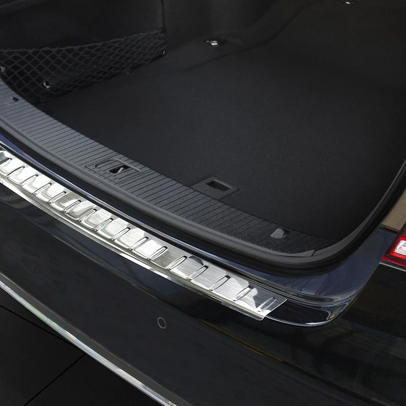 Avisa RVS Achterbumperprotector passend voor Mercedes E-Klasse W212 Sedan 2013-2016 - Zilver
