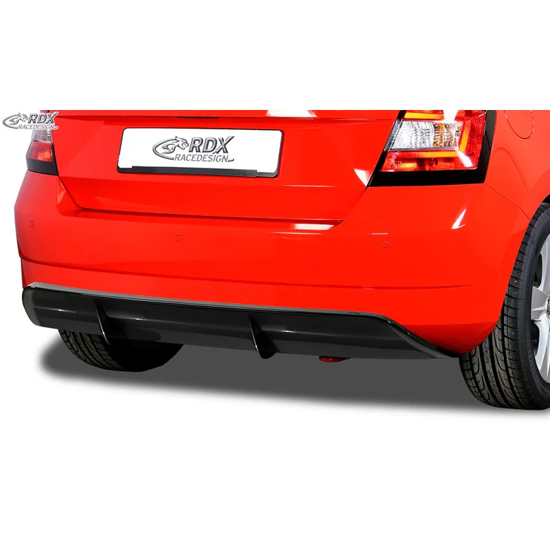 RDX Achterskirt ‘Diffusor’ passend voor Skoda Fabia III HB (NJ) 2014- (ABS zwart glanzend)