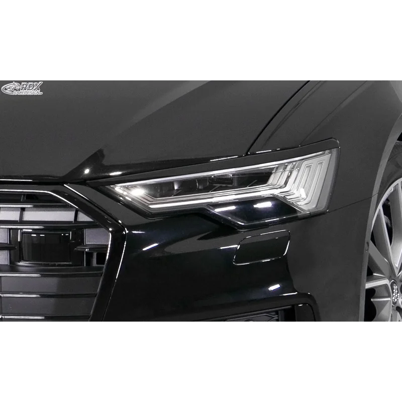 RDX Koplampspoilers passend voor Audi A6 (C8) Sedan/Avant 2018- (ABS)