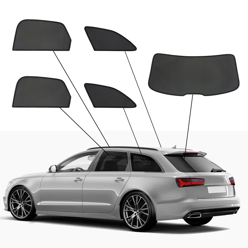 SunClip Zicht- & Zonwering passend voor Audi A6 (C7) Avant 2011-2018