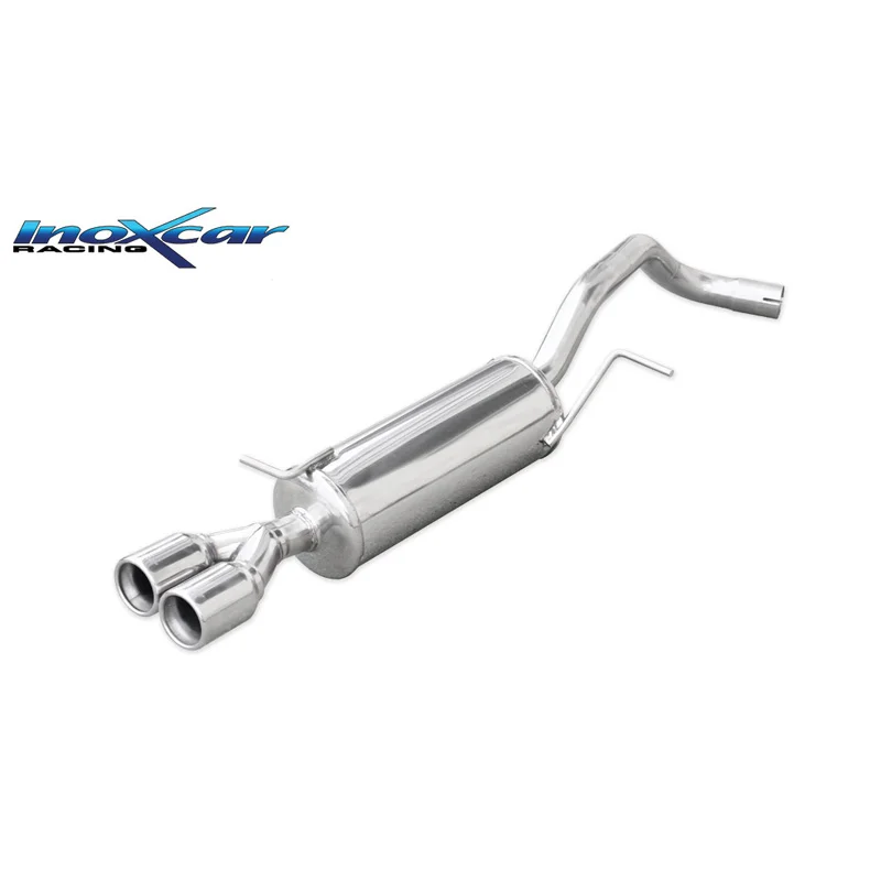 InoXcar 100% RVS Sportuitlaat passend voor Volkswagen Polo 6C 1.8 GTI 192pk 2015-2018 2x80mm