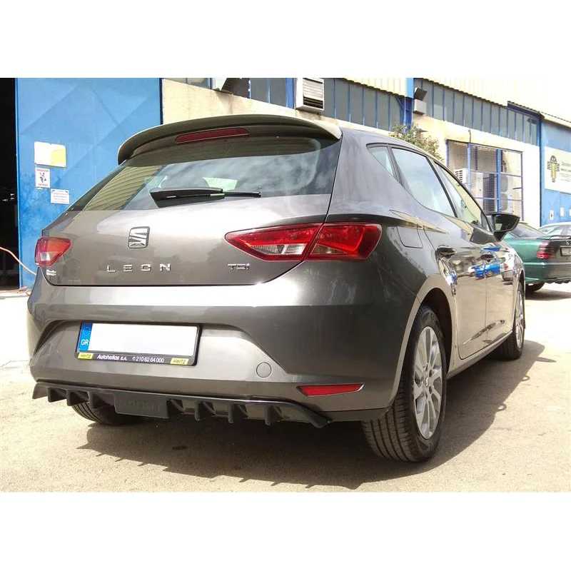Motordrome Achterbumperdiffuser passend voor Seat Leon 5F 5-deurs 2013-2017 (ABS)