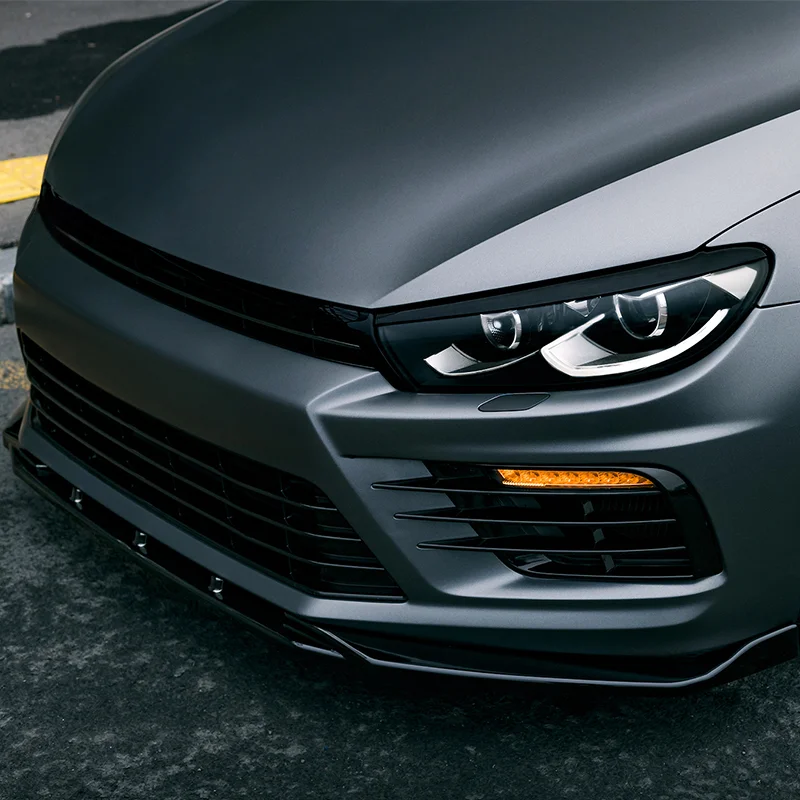 Oneway Voorspoilerlip passend voor Volkswagen Scirocco R Facelift 2014-2017 - Glanzend zwart