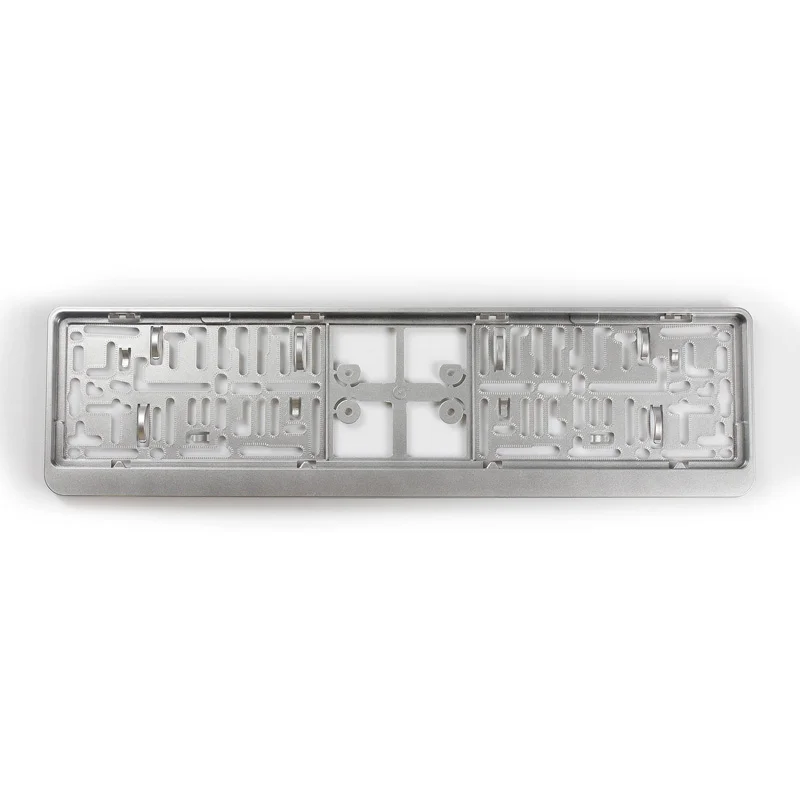 AutoStyle Kunststof kentekenplaathouder 'Click' 52x11cm Zilver