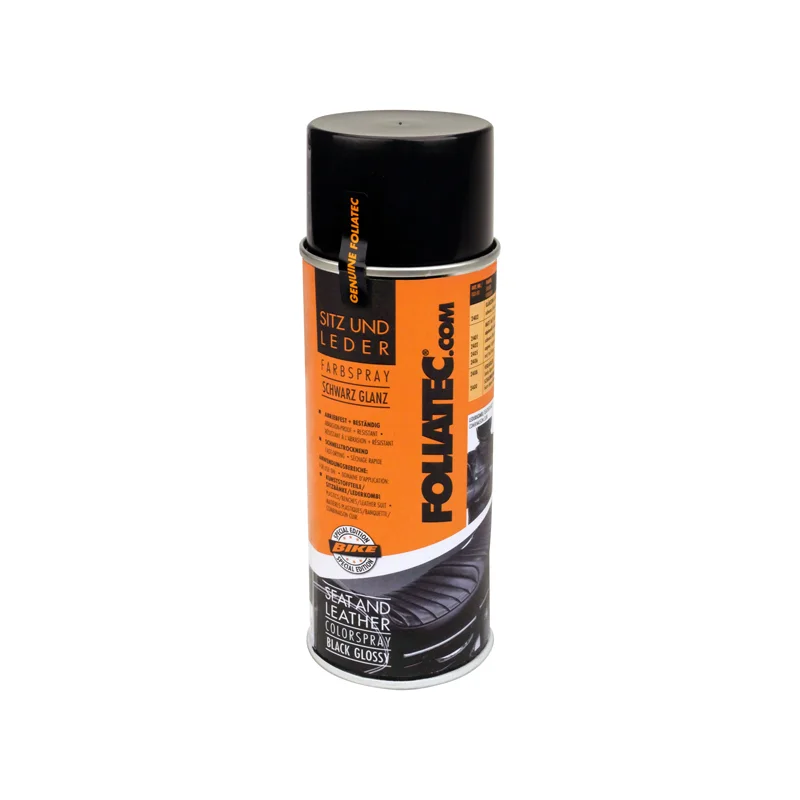 Foliatec Seat & Leather Color Spray – glanzend zwart 1x400ml