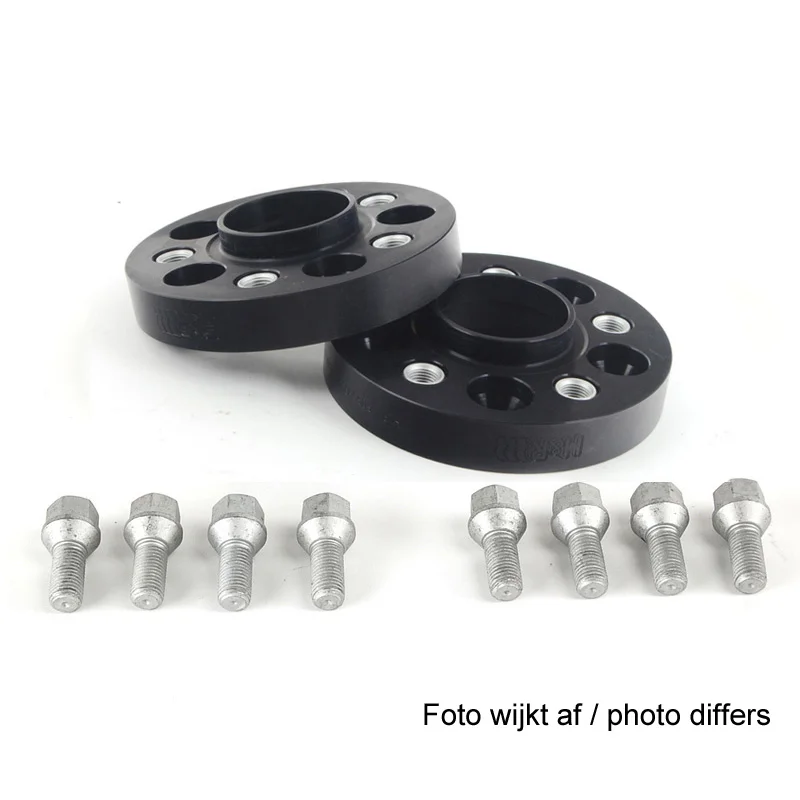 H&R DRA-Systeem Spoorverbrederset 50mm per as – Steekmaat 5×100 – Naaf 57,1mm – Boutmaat M14x1,5 – passend voor Audi/Seat/Skoda/Volkswagen – Zwart