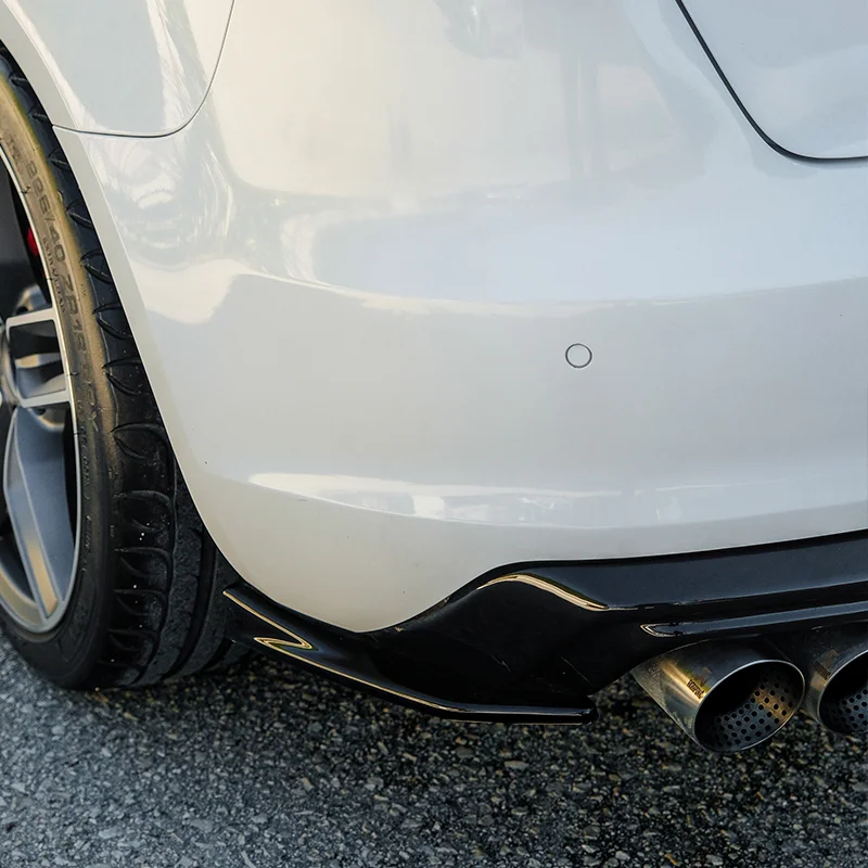 Oneway Achterbumperskirts (Hoeken) passend voor Audi A3 (8V) Sportback 2012-2016 excl. S-Line/S3/RS3 - Glanzend zwart
