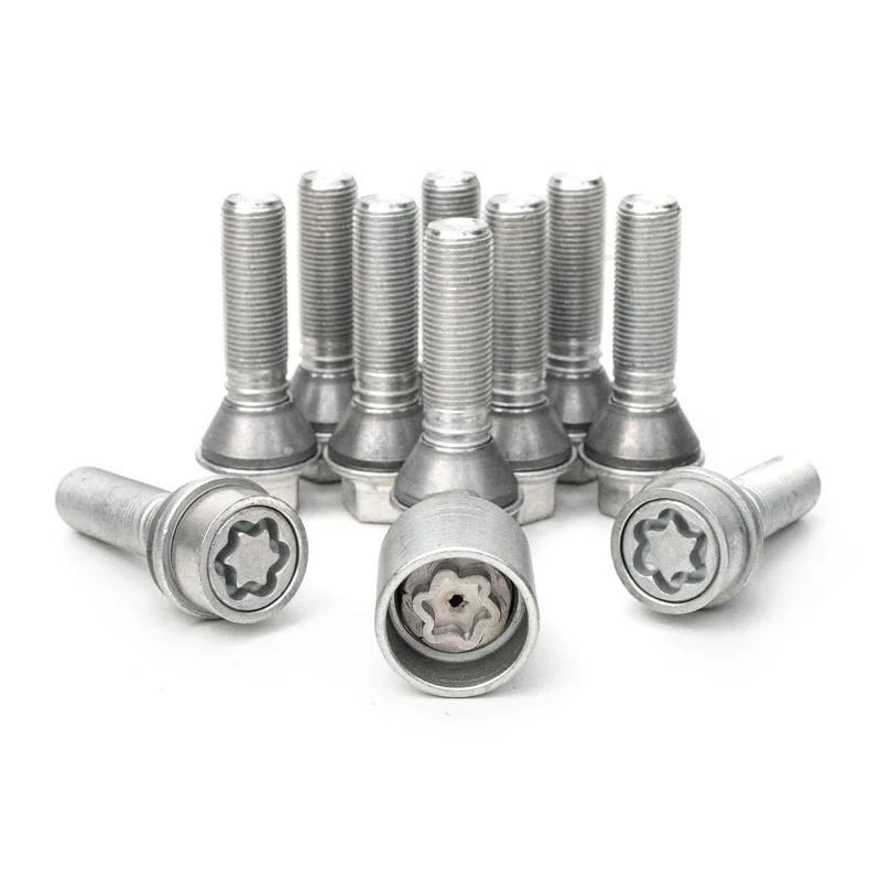H&R Wielboutenset konisch met beweegbare ring M14x1.25 - Lengte 46mm - 10 stuks (Bv. passend voor BMW) - incl. wielsloten
