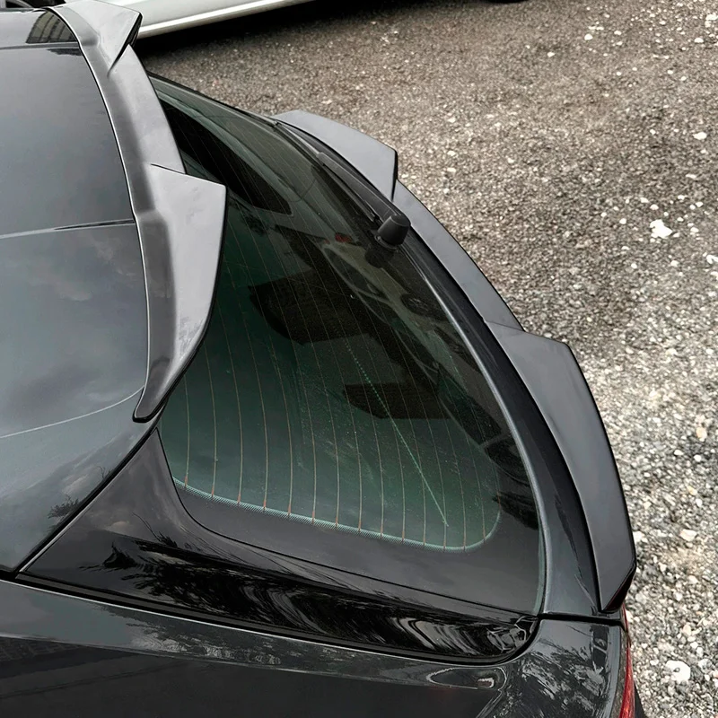 AutoStyle Onderste achterspoiler passend voor Audi A4 (B9) Avant Facelift 2019-2024 (ABS Glanzend zwart)