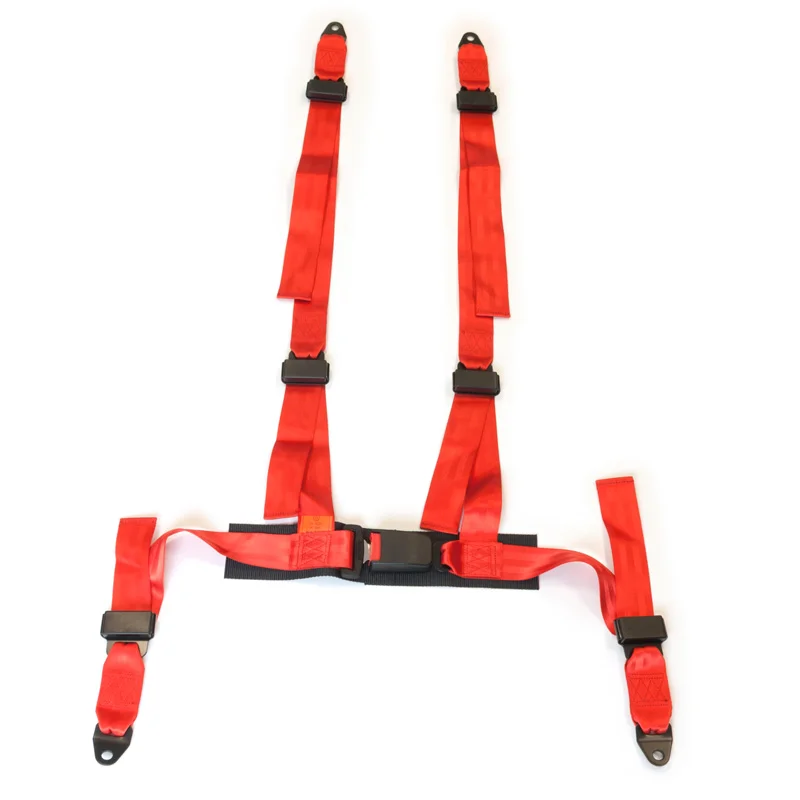 AutoStyle Racing Sportgordel 4-Punts Rood + E-keur (2-inch)