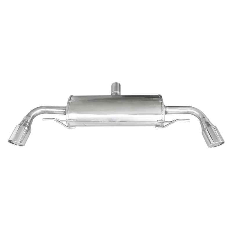 InoXcar 100% RVS Dubbele Sportuitlaat passend voor Audi TT 3.2 V6 Quattro (250pk) 2006- 110mm X-Race