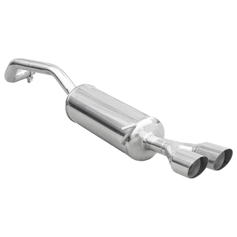 InoXcar 100% RVS Sportuitlaat passend voor Seat Ibiza SC (6J) 1.2 Tsi FR 110pk 2015- 2x80mm Racing